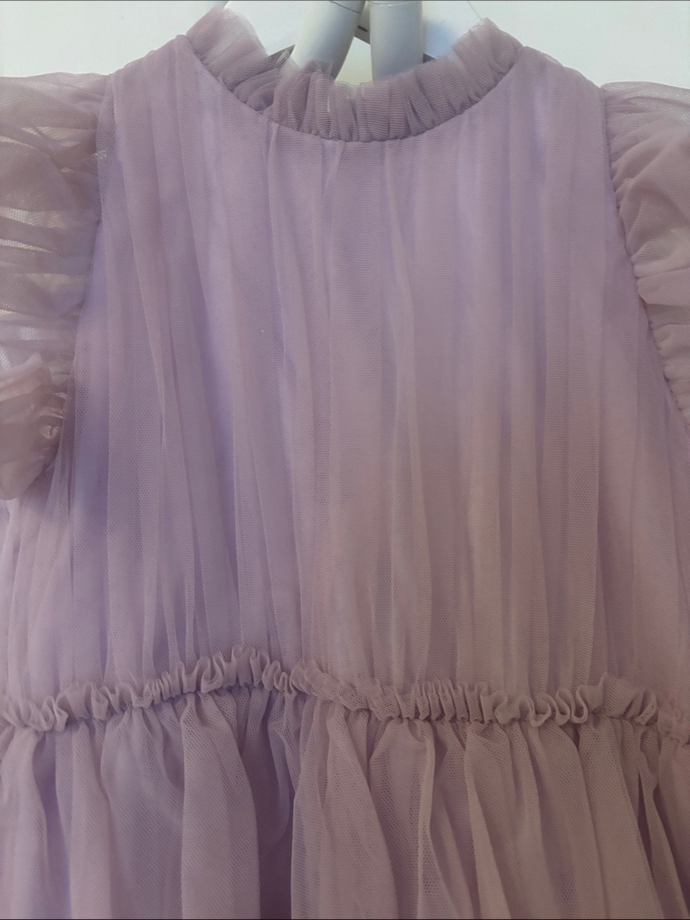 Lavender Tiered Ruffle Dress - Picture 9 of 9